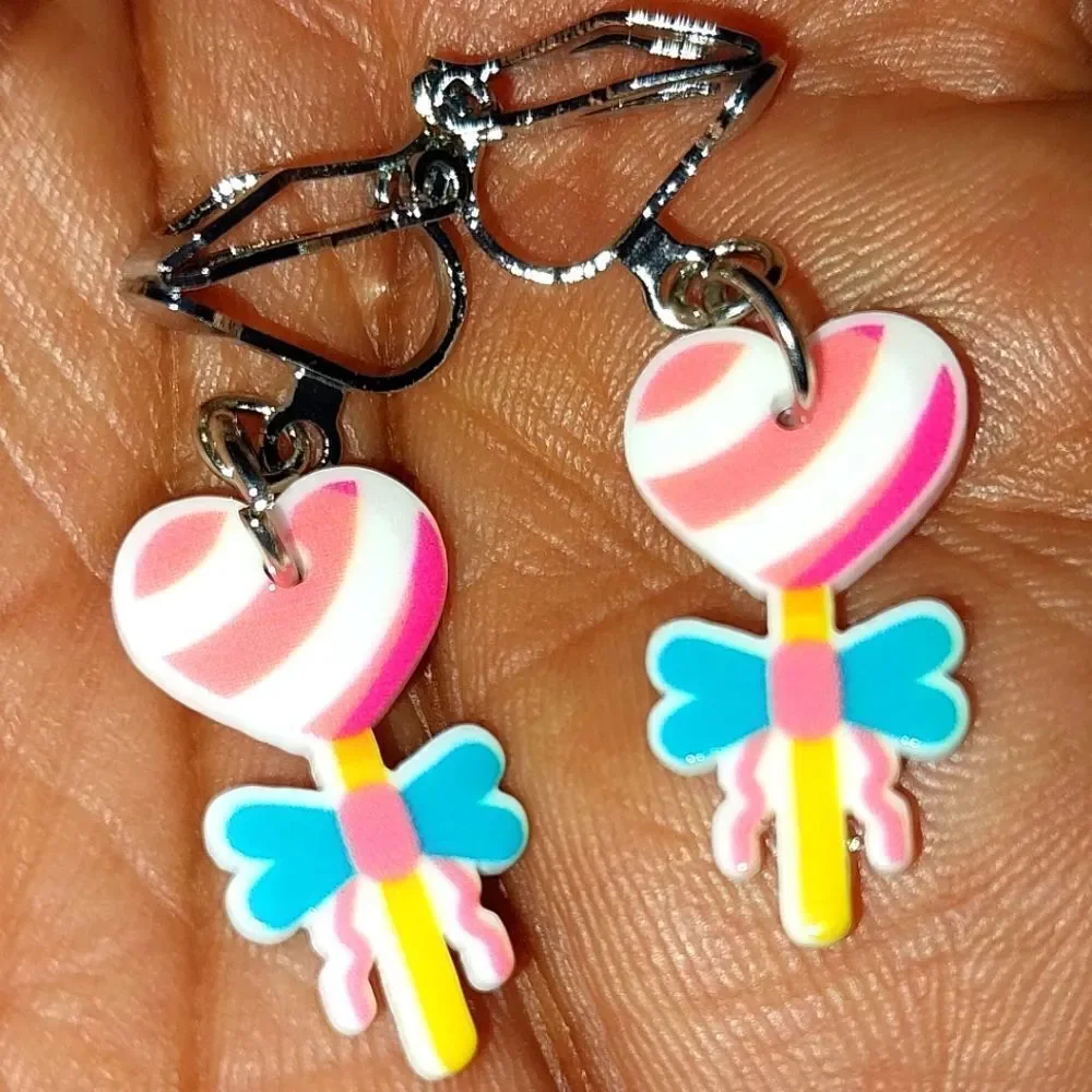 Super cute girls clip-on earrings